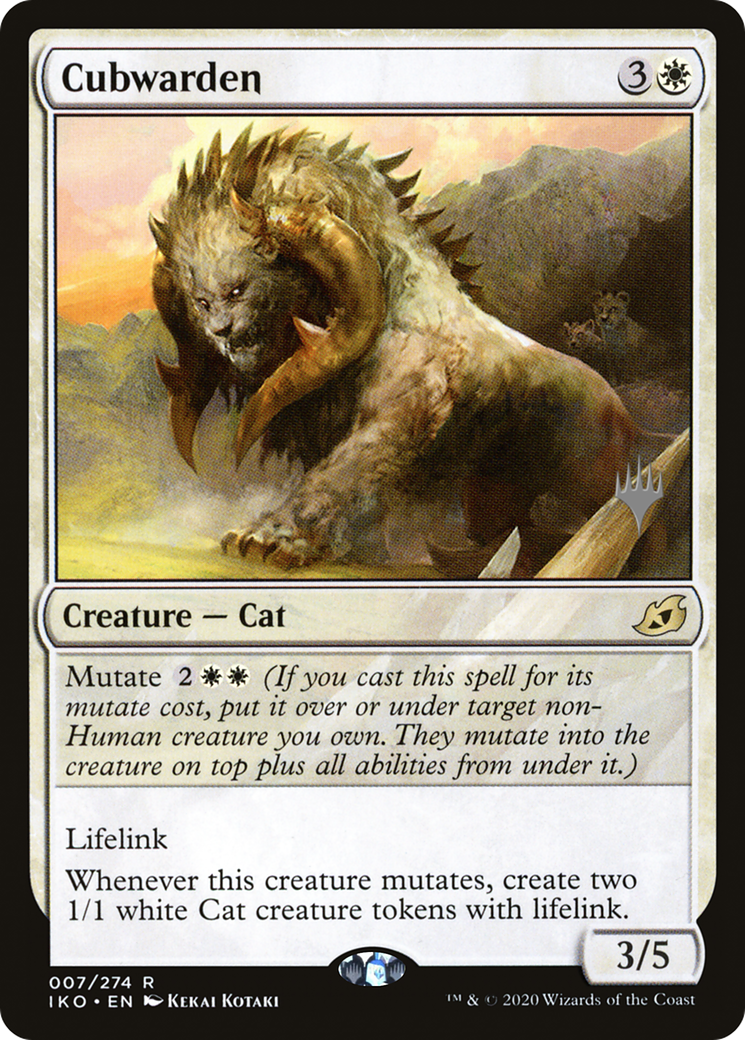 {R} Cubwarden (Promo Pack) [Ikoria: Lair of Behemoths Promos][PP IKO 007] - Misty Mountain Games