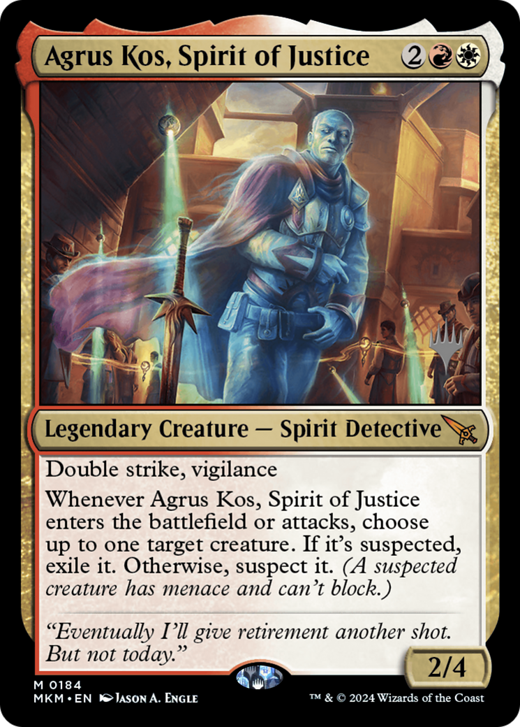 {R} Agrus Kos, Spirit of Justice (Promo Pack) [Murders at Karlov Manor Promos][PP MKM 184]