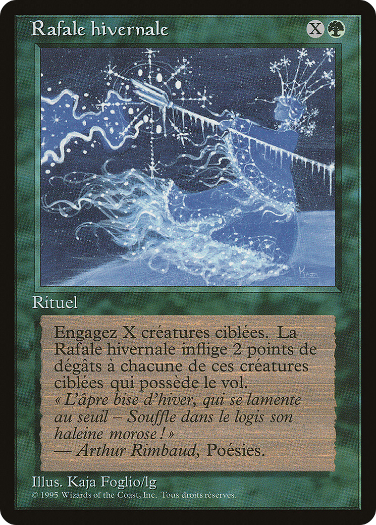 {C} Winter Blast (French) - "Rafale hivernale" [Renaissance][REN 169]