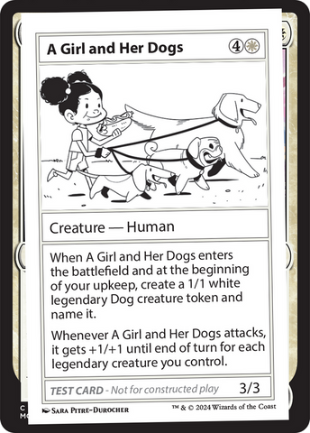 {C} A Girl and Her Dogs [Mystery Booster 2 Playtest Cards][MB2 PLAYTEST]