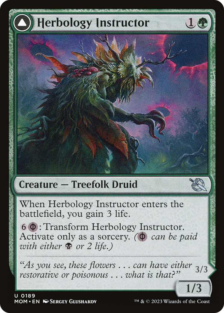 {C} Herbology Instructor // Malady Invoker [March of the Machine][MOM 189]