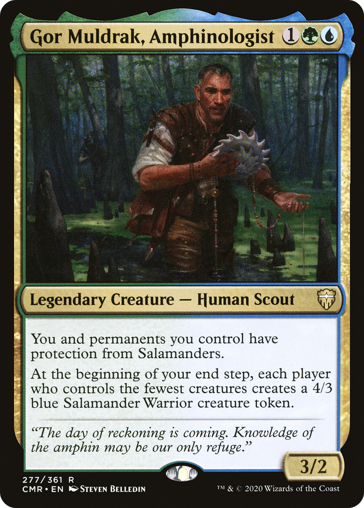 {R} Gor Muldrak, Amphinologist [Commander Legends][CMR 277]