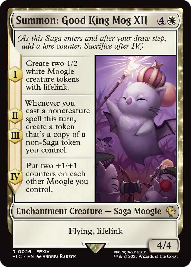 {R} Summon: Good King Mog XII [FINAL FANTASY Commander][FIC 026]