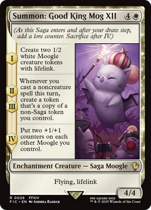 {R} Summon: Good King Mog XII [FINAL FANTASY Commander][FIC 026]