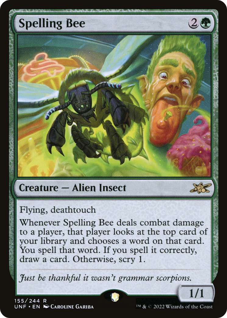 {R} Spelling Bee [Unfinity][UNF 155]