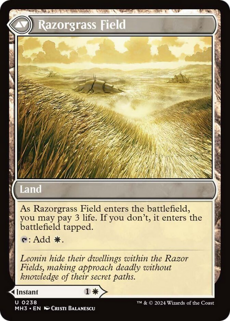 {C} Razorgrass Ambush // Razorgrass Field [Modern Horizons 3][MH3 238]