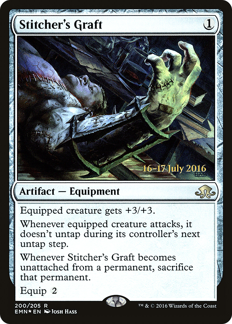{R} Stitcher's Graft [Eldritch Moon Prerelease Promos][PR EMN 200]