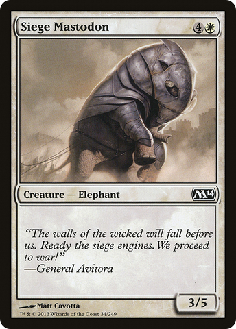 {C} Siege Mastodon [Magic 2014][M14 034]