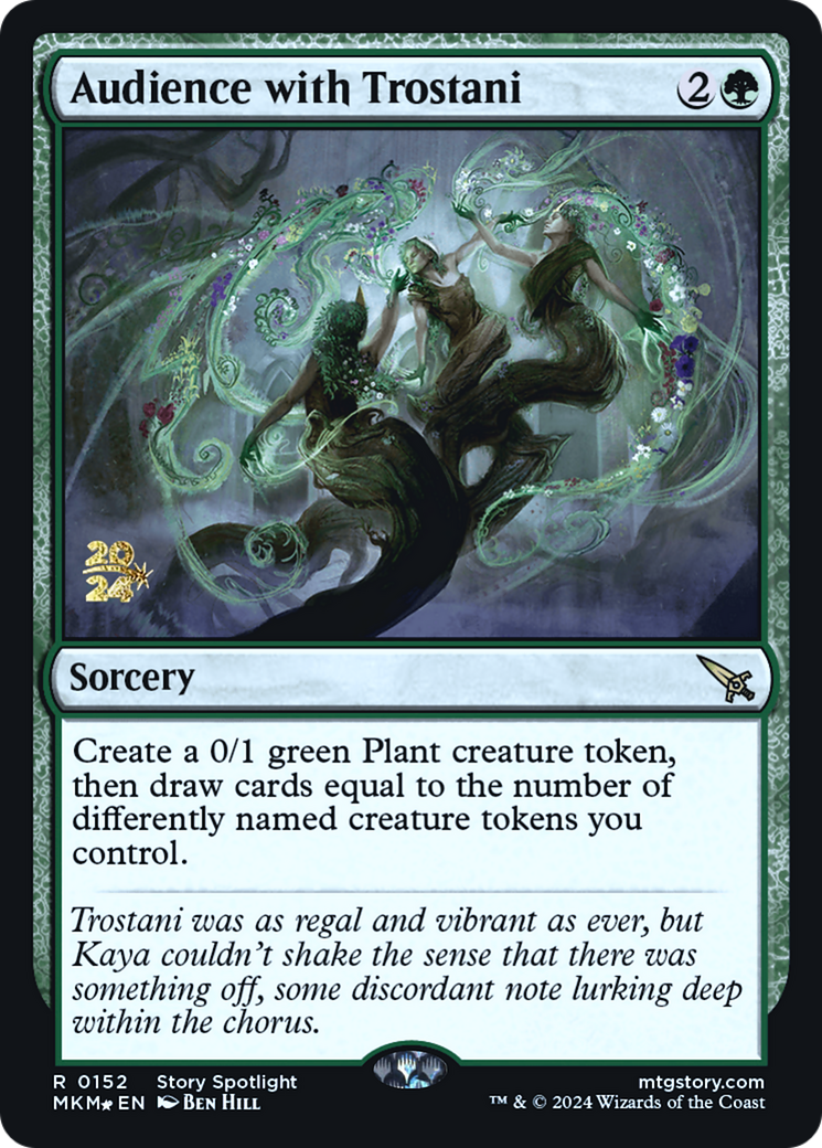 {R} Audience with Trostani [Murders at Karlov Manor Prerelease Promos][PR MKM 152]