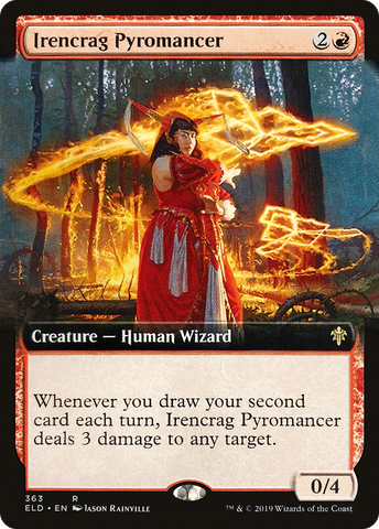 {R} Irencrag Pyromancer (Extended Art) [Throne of Eldraine][ELD 363]