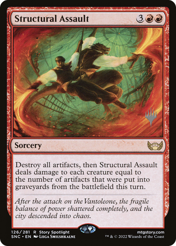 {R} Structural Assault (Promo Pack) [Streets of New Capenna Promos][PP SNC 126]
