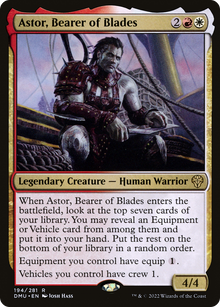 {R} Astor, Bearer of Blades [Dominaria United][DMU 194]
