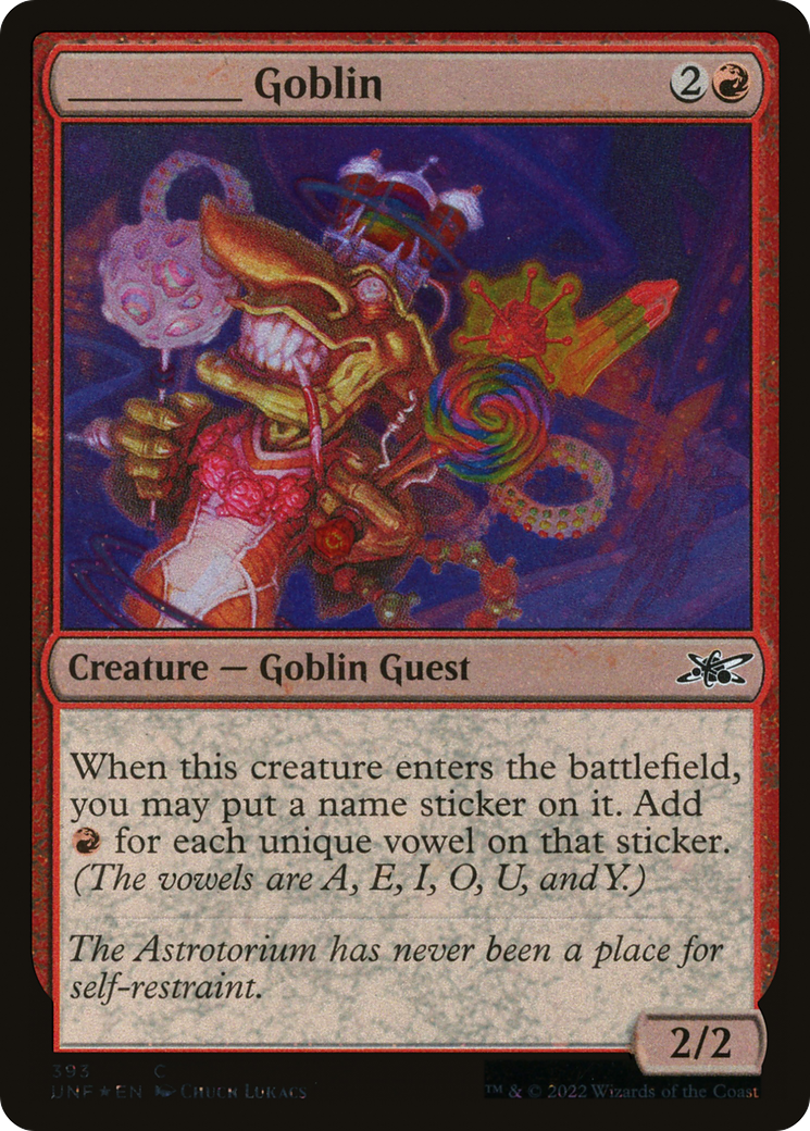 {C} _____ Goblin (Galaxy Foil) [Unfinity][UNF 393] - Misty Mountain Games