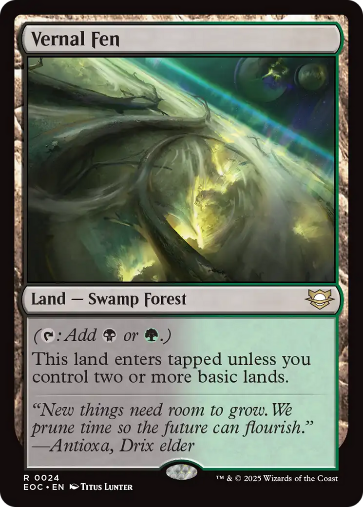 {@@ EOC R} Vernal Fen [Edge of Eternities Commander][EOC 024]