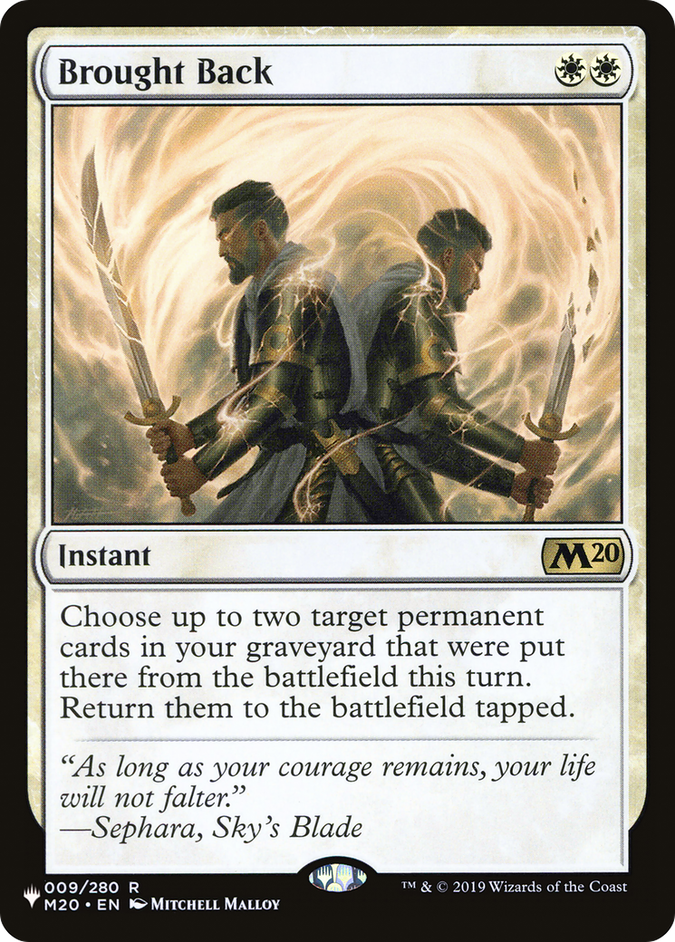 Brought Back [LIST 009/280]