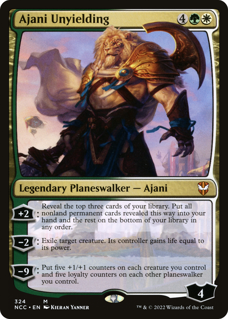 {R} Ajani Unyielding [Streets of New Capenna Commander][NCC 324]