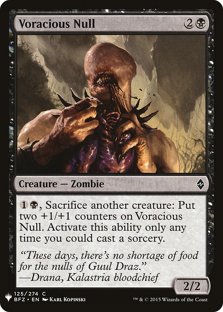 {C} Voracious Null [Mystery Booster][LS BFZ 125]