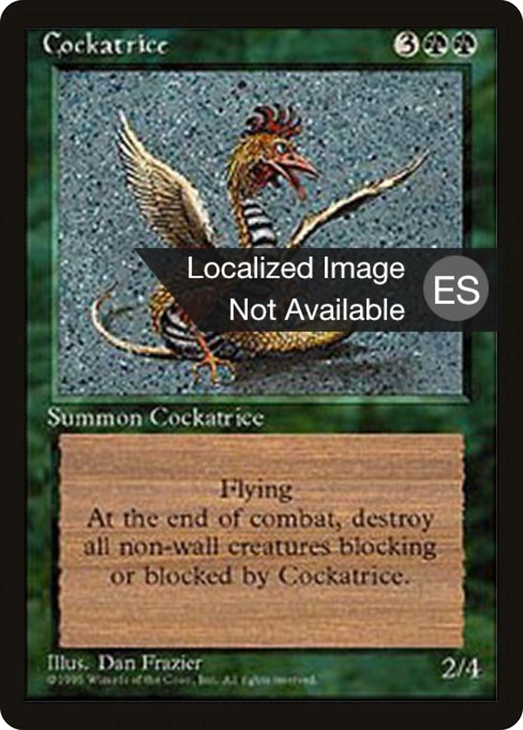 {F} Cockatrice [Fourth Edition (Foreign Black Border)][FBB 4ED 237]