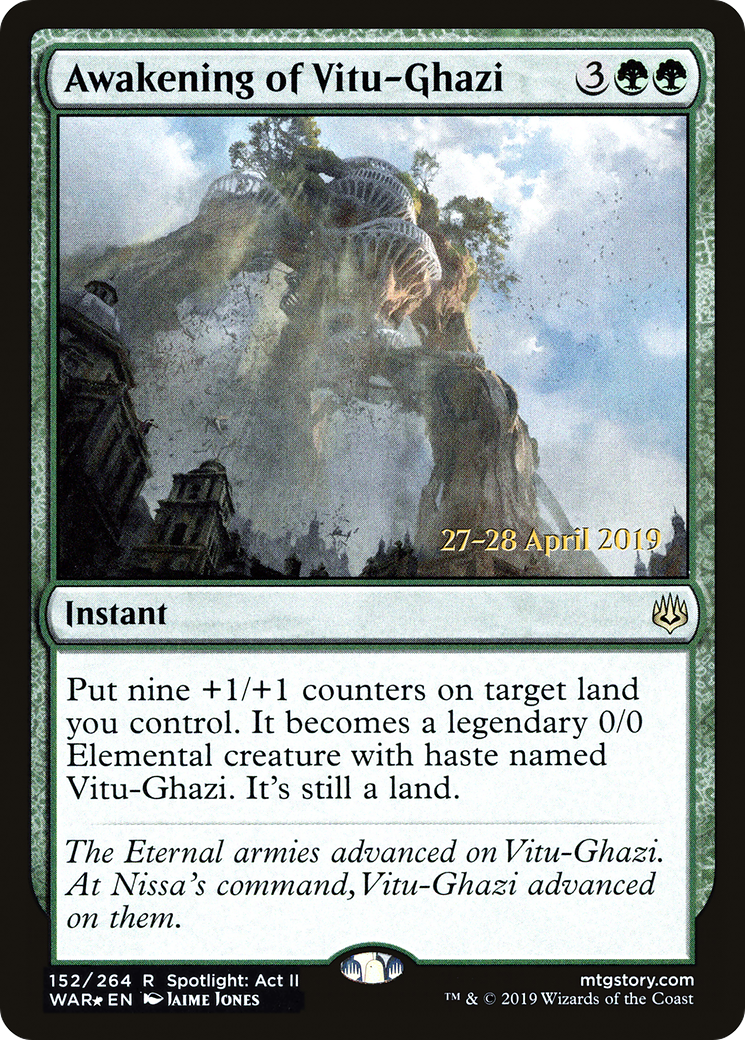 {R} Awakening of Vitu-Ghazi [War of the Spark Prerelease Promos][PR WAR 152]