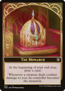 {T} The Monarch // Golem Double-Sided Token [Phyrexia: All Will Be One Commander][TONC 22//18]