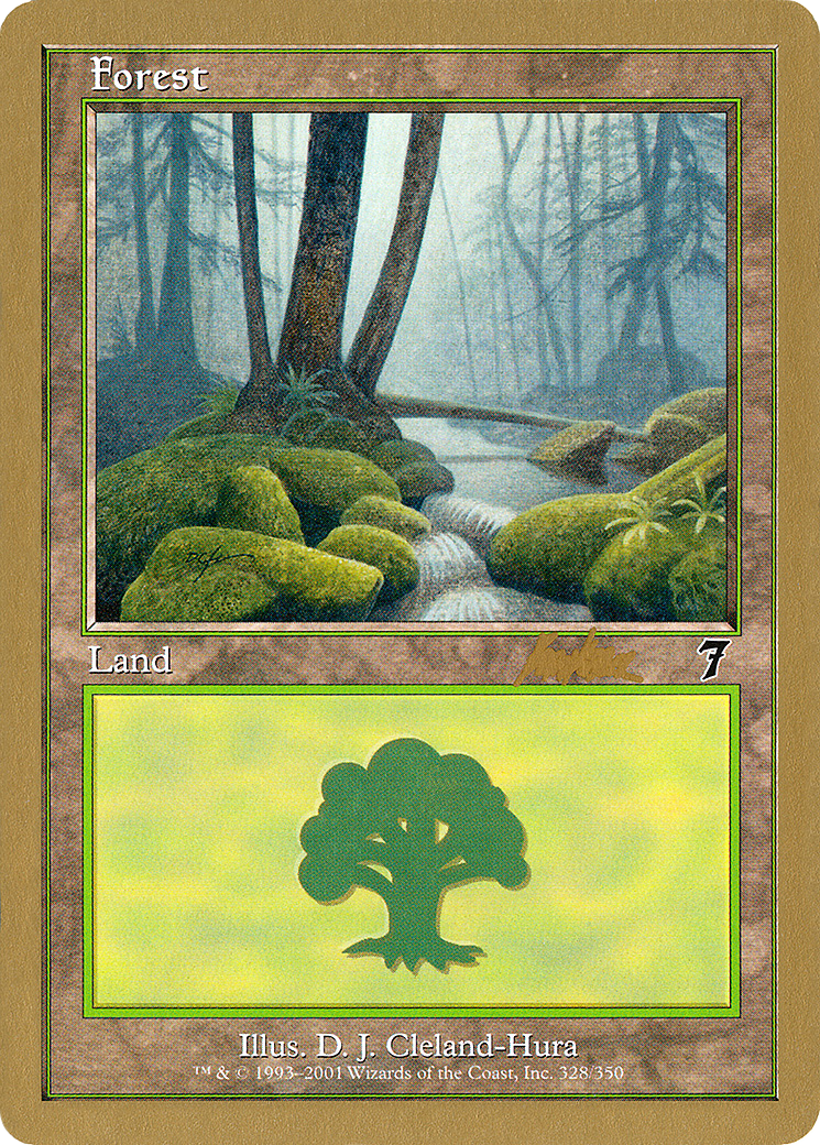 {B}[GB WC02 BK328] Forest (328) (Brian Kibler) [World Championship Decks 2002]