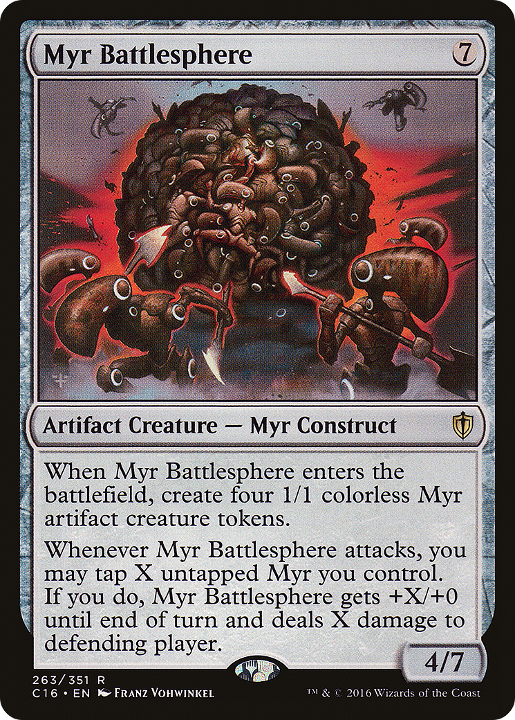 {R} Myr Battlesphere [Commander 2016][C16 263] - Misty Mountain Games