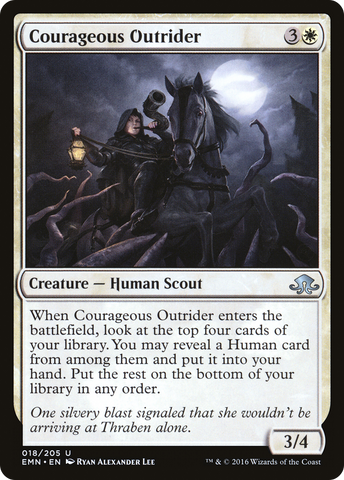 {C} Courageous Outrider [Eldritch Moon][EMN 018]