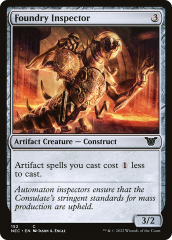 {C} Foundry Inspector [Kamigawa: Neon Dynasty Commander][NEC 152]
