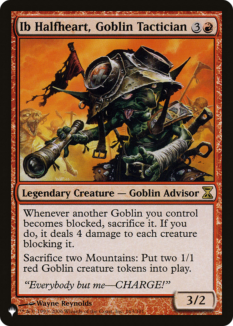 Ib Halfheart, Goblin Tactician [LIST 163/301]