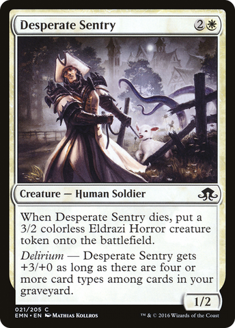 {C} Desperate Sentry [Eldritch Moon][EMN 021]