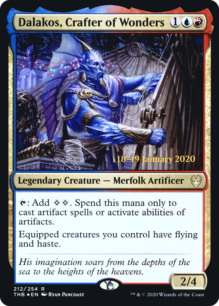 {R} Dalakos, Crafter of Wonders [Theros Beyond Death Prerelease Promos][PR THB 212]