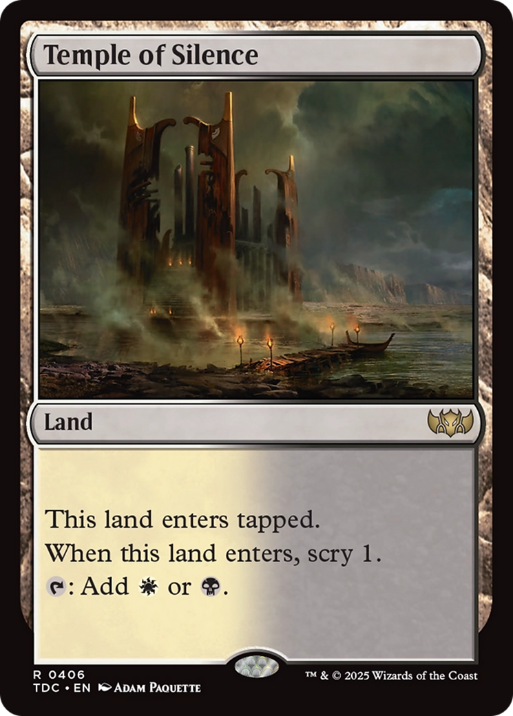 {R} Temple of Silence [Tarkir: Dragonstorm Commander][TDC 406]