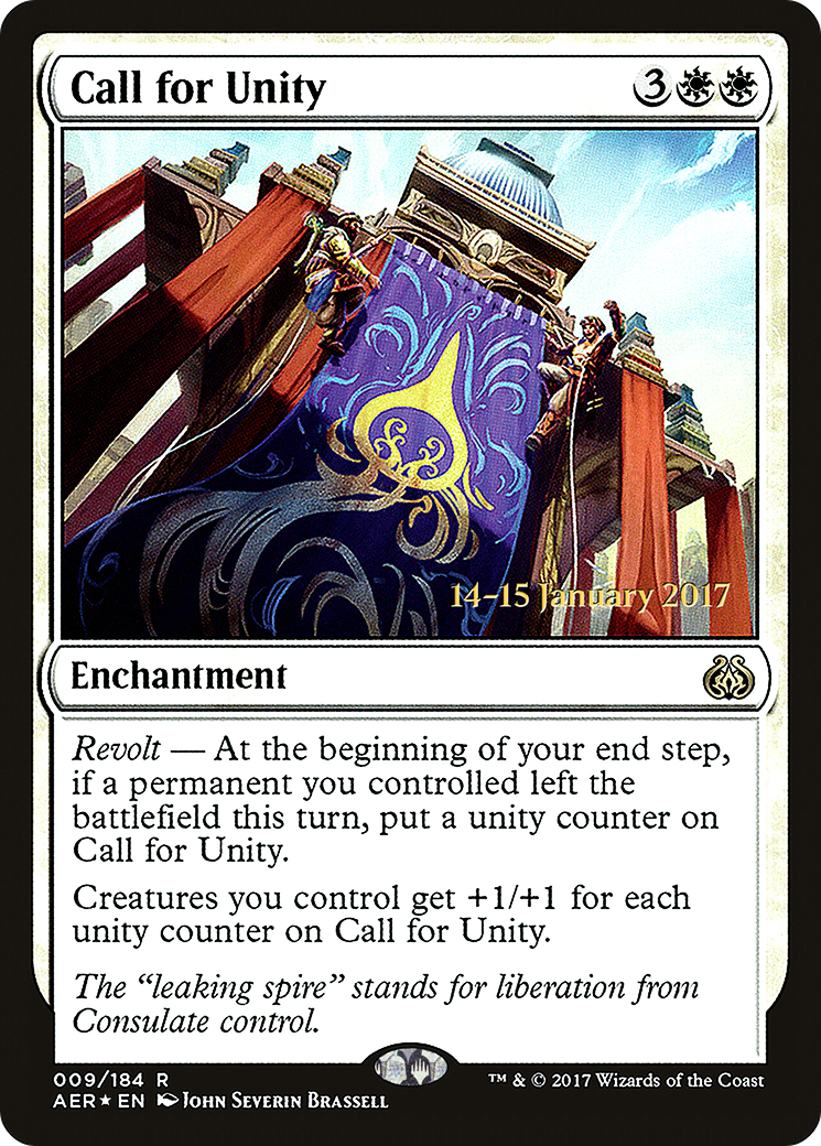 {R} Call for Unity [Aether Revolt Prerelease Promos][PR AER 009]