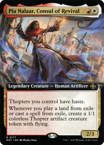 {R} Pia Nalaar, Consul of Revival (Extended Art) [March of the Machine: The Aftermath][MAT 177]