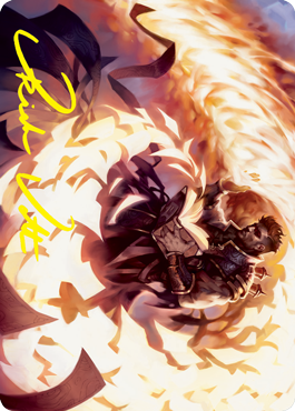 {A} Revel in Silence Art Card (Gold-Stamped Signature) [Strixhaven: School of Mages Art Series][GS ASTX 036]
