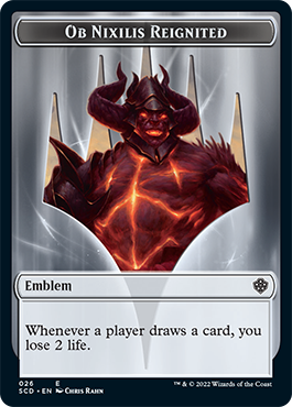 {C} Ob Nixilis Reignited // Ob Nixilis Reignited Double-Sided Token [Starter Commander Decks][SCD 000]