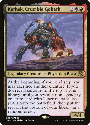 {R} Kethek, Crucible Goliath [Phyrexia: All Will Be One][ONE 206]
