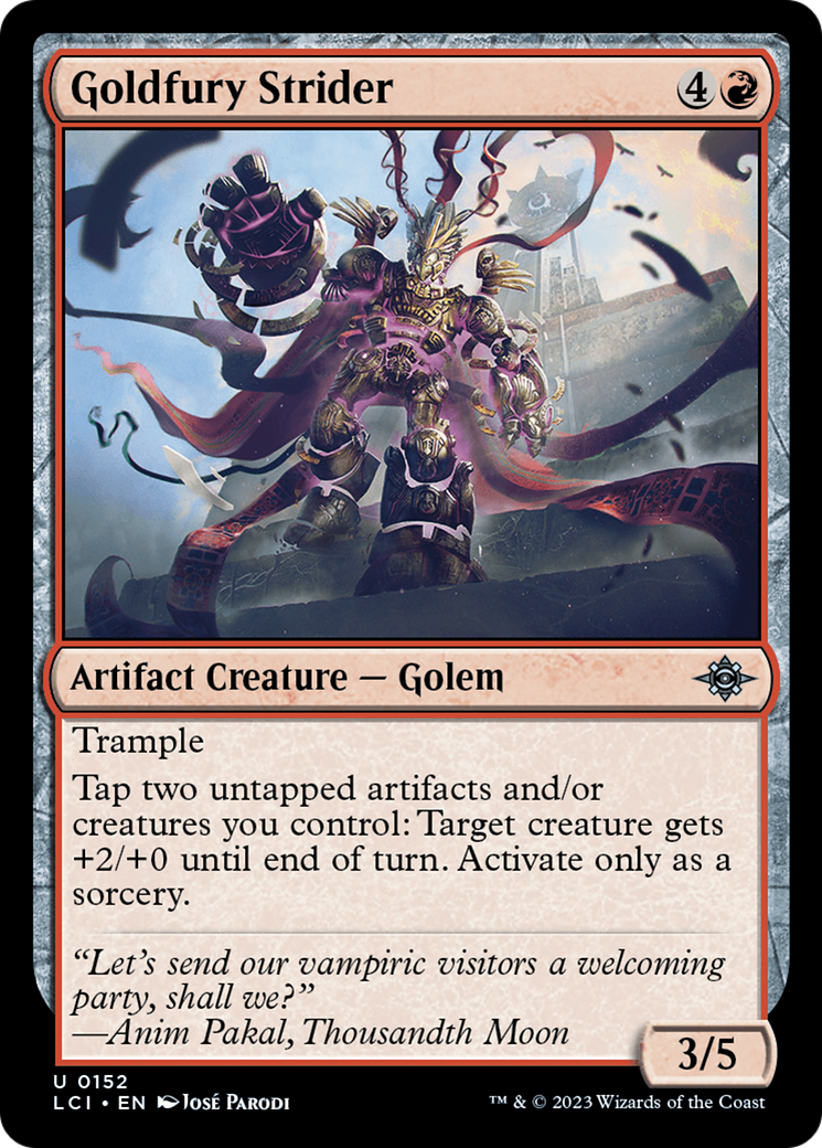 {@C} Goldfury Strider [The Lost Caverns of Ixalan][LCI 152]