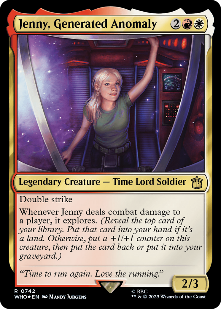 {R} Jenny, Generated Anomaly (Surge Foil) [Doctor Who][WHO 742]