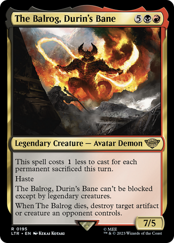 {R} The Balrog, Durin's Bane [The Lord of the Rings: Tales of Middle-Earth][LTR 195]