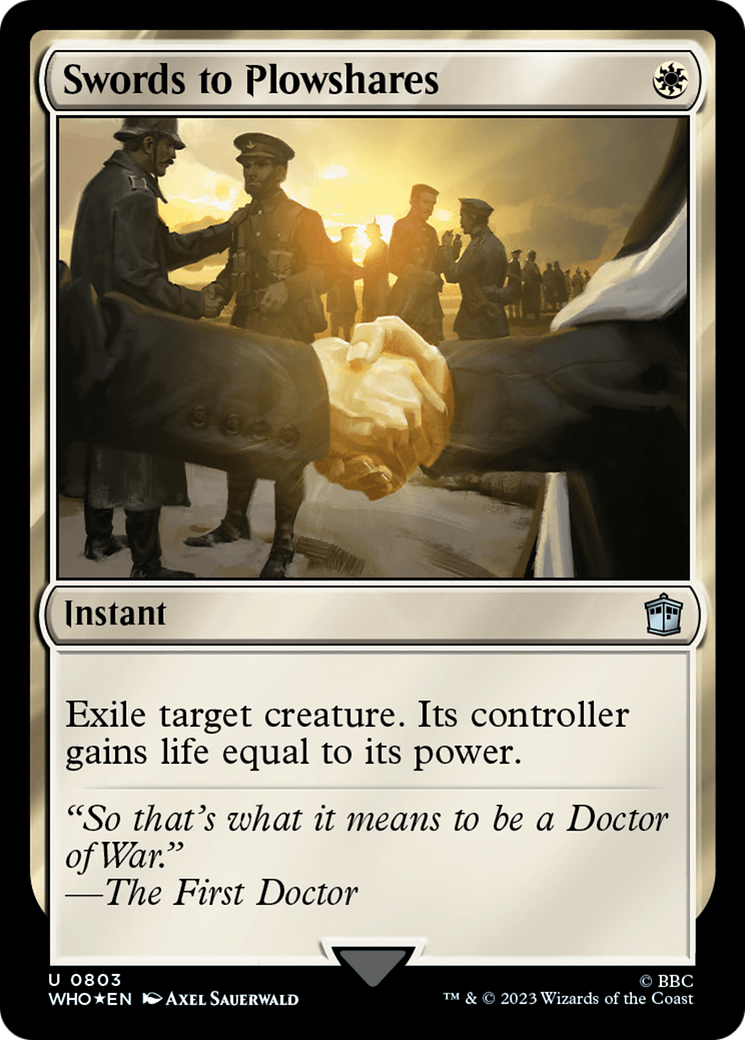 {C} Swords to Plowshares (Surge Foil) [Doctor Who][WHO 803]