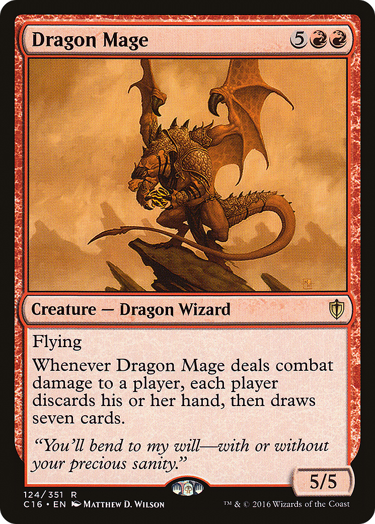 {R} Dragon Mage [Commander 2016][C16 124]