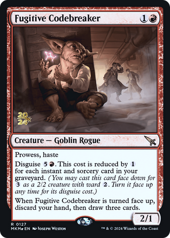 {R} Fugitive Codebreaker [Murders at Karlov Manor Prerelease Promos][PR MKM 127]