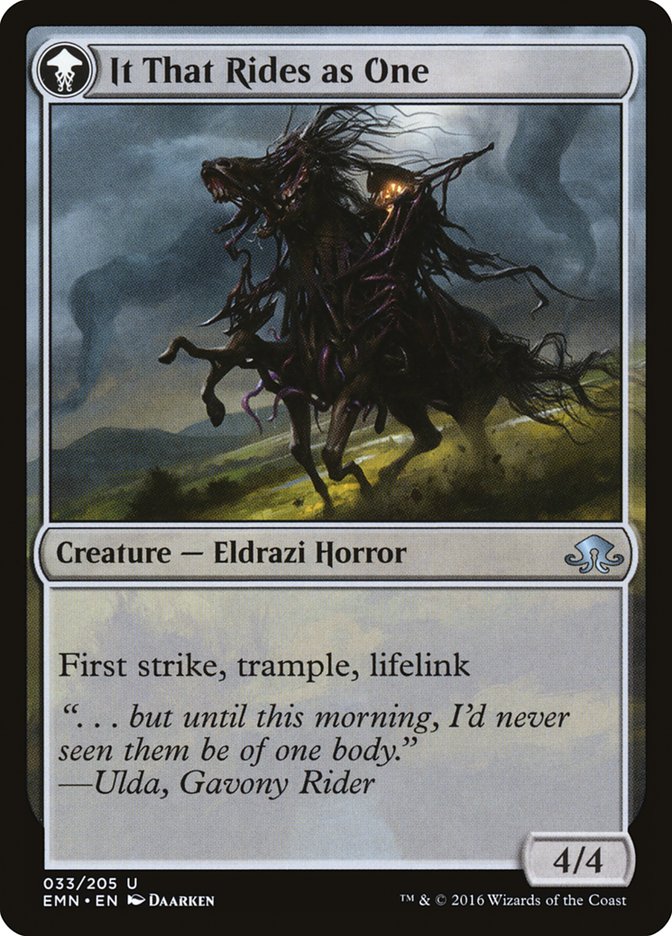 {C} Lone Rider // It That Rides as One [Eldritch Moon][EMN 033]