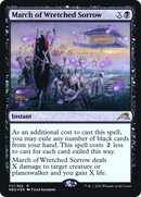 {R} March of Wretched Sorrow [Kamigawa: Neon Dynasty Prerelease Promos][PR NEO 111]