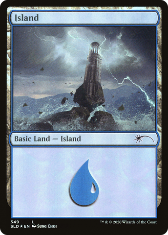 {B}[SLD 549] Island (Wizards) (549) [Secret Lair Drop Promos]