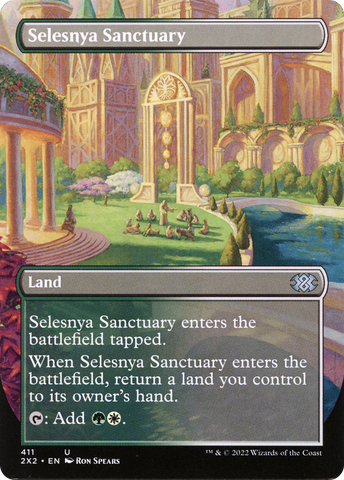 {C} Selesnya Sanctuary (Borderless Alternate Art) [Double Masters 2022][2X2 411]