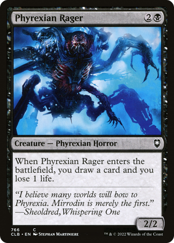 {C} Phyrexian Rager [Commander Legends: Battle for Baldur's Gate][CLB 766]