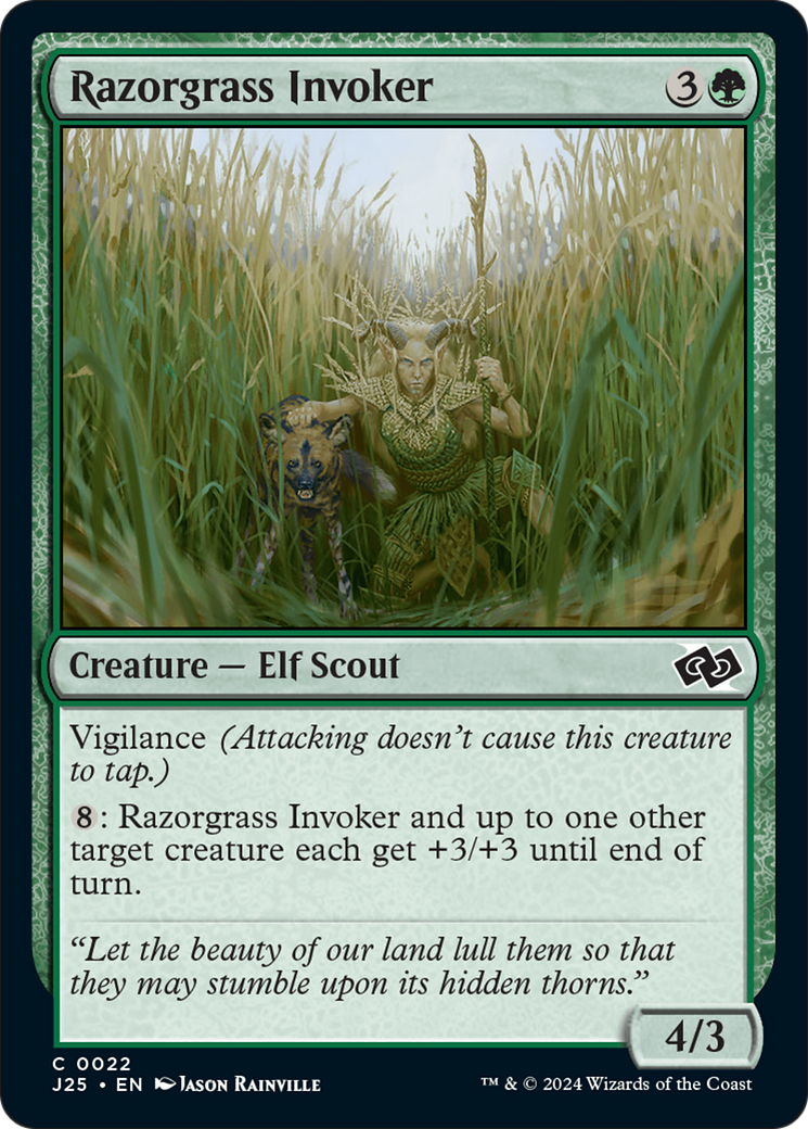{C} Razorgrass Invoker [Foundations Jumpstart][J25 022]