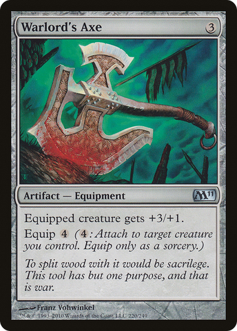 {C} Warlord's Axe [Magic 2011][M11 220]